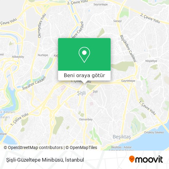 Şişli-Güzeltepe Minibüsü harita