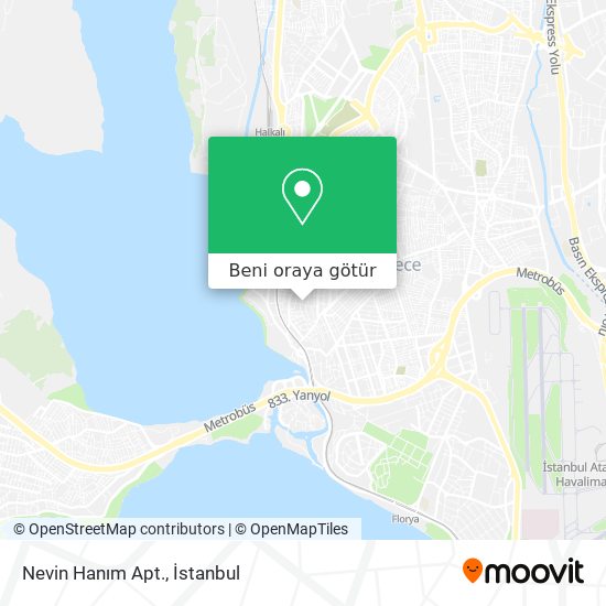 Nevin Hanım Apt. harita