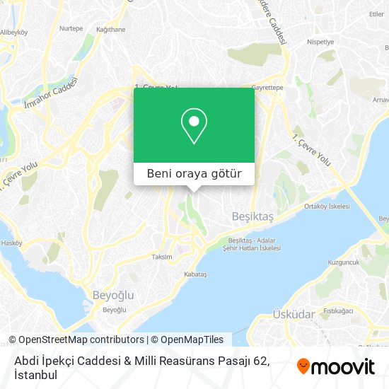 Abdi İpekçi Caddesi & Milli Reasürans Pasajı 62 harita