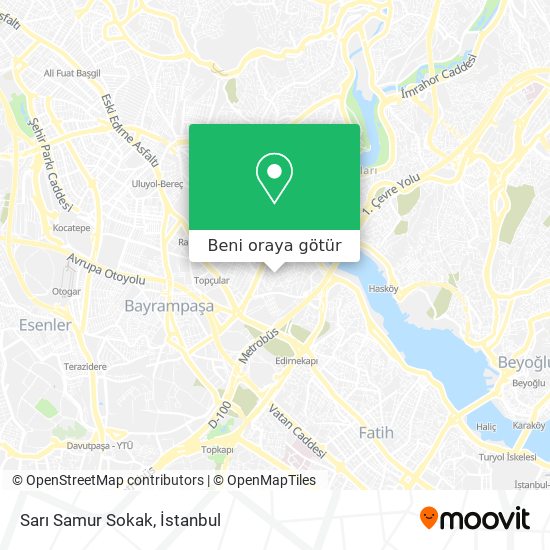 Sarı Samur Sokak harita