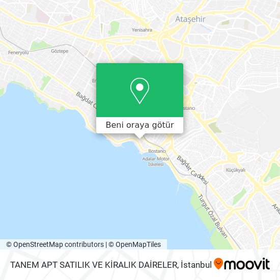 TANEM APT SATILIK VE KİRALIK DAİRELER harita