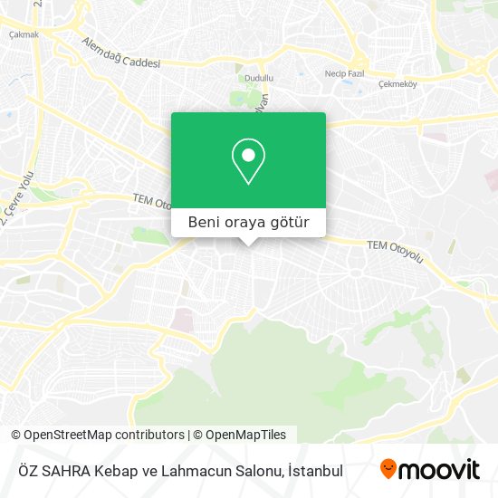 ÖZ SAHRA Kebap ve Lahmacun Salonu harita