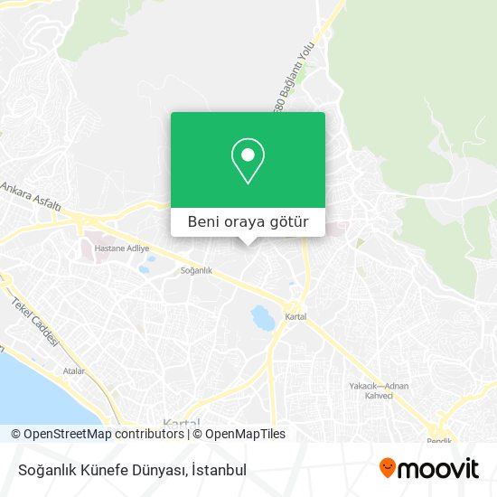 Soğanlık Künefe Dünyası harita