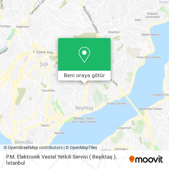 P.M. Elektronik Vestel Yetkili Servisi ( Beşiktaş ) harita