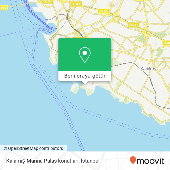 Kalamış-Marina Palas konutları harita