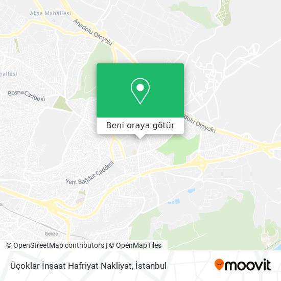 Üçoklar İnşaat Hafriyat Nakliyat harita