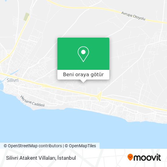 Silivri Atakent Villaları harita