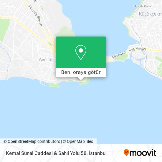 Kemal Sunal Caddesi & Sahıl Yolu 58 harita