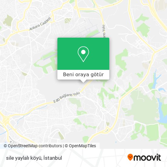 sile yaylalı köyü harita