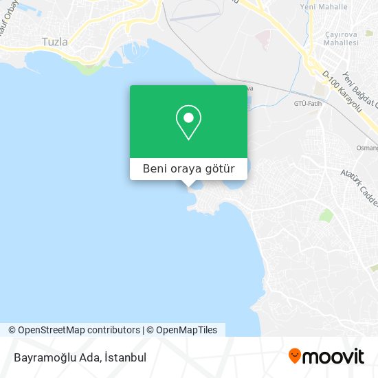 Bayramoğlu Ada harita