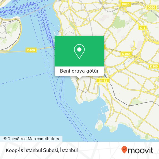 Koop-İş İstanbul Şubesi harita