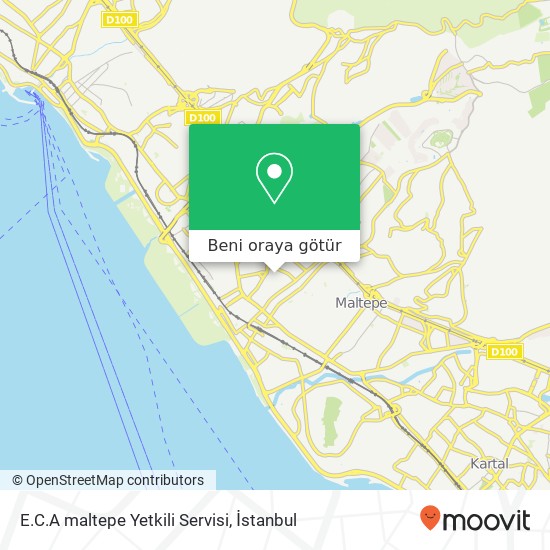 E.C.A maltepe Yetkili Servisi harita
