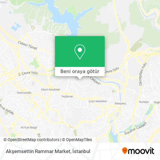 Akşemsettin Rammar Market harita