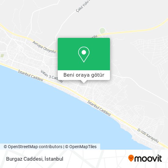 Burgaz Caddesi harita