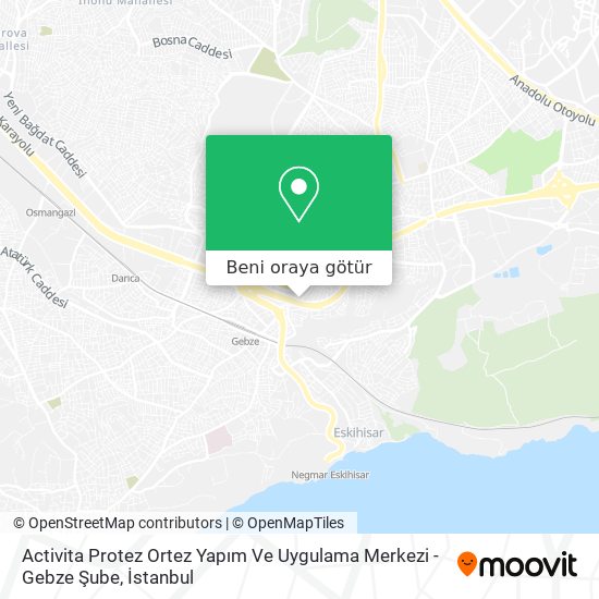 Activita Protez Ortez Yapım Ve Uygulama Merkezi - Gebze Şube harita