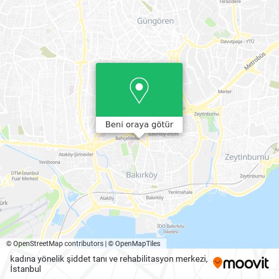 kadına yönelik şiddet tanı ve rehabilitasyon merkezi harita