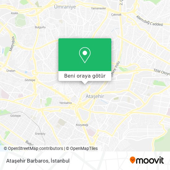 Ataşehir Barbaros harita
