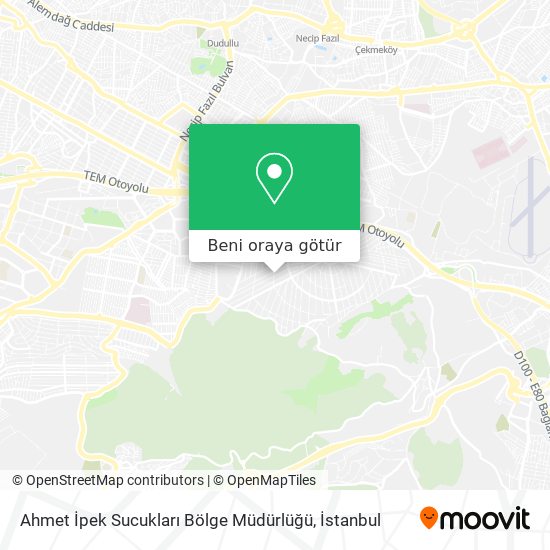 Ahmet İpek Sucukları Bölge Müdürlüğü harita