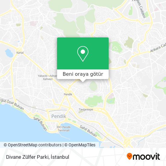 Divane Zülfer Parki harita
