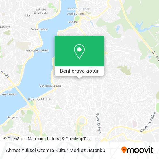 Ahmet Yüksel Özemre Kültür Merkezi harita