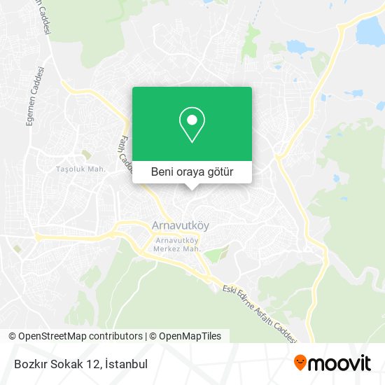 Bozkır Sokak 12 harita
