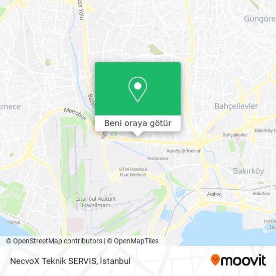 NecvoX Teknik SERVIS harita