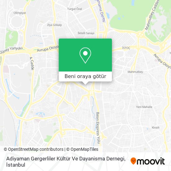 Adiyaman Gergerliler Kültür Ve Dayanisma Dernegi harita
