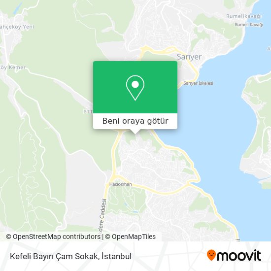 Kefeli Bayırı Çam Sokak harita