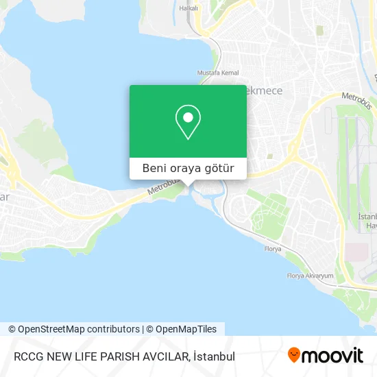 RCCG NEW LIFE PARISH AVCILAR harita