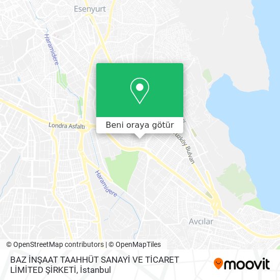 BAZ İNŞAAT TAAHHÜT SANAYİ VE TİCARET LİMİTED ŞİRKETİ harita