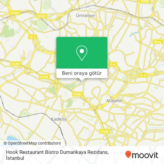 Hook Restaurant Bistro Dumankaya Rezidans harita