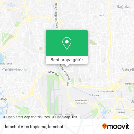 İstanbul Altın Kaplama harita