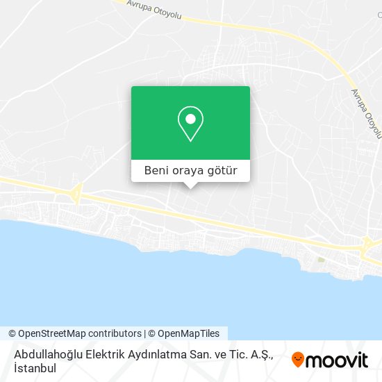 Abdullahoğlu Elektrik Aydınlatma San. ve Tic. A.Ş. harita