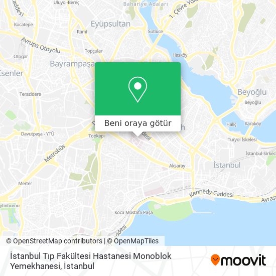 İstanbul Tıp Fakültesi Hastanesi Monoblok Yemekhanesi harita
