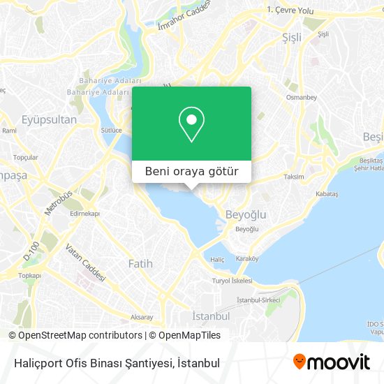 Haliçport Ofis Binası Şantiyesi harita