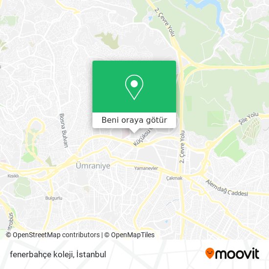 fenerbahçe koleji harita