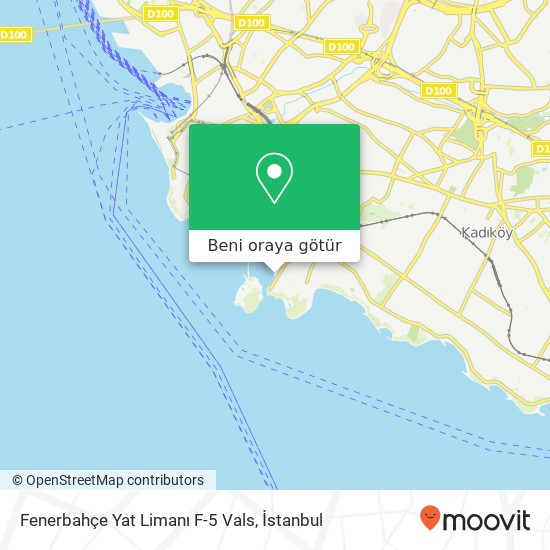 Fenerbahçe Yat Limanı F-5 Vals harita