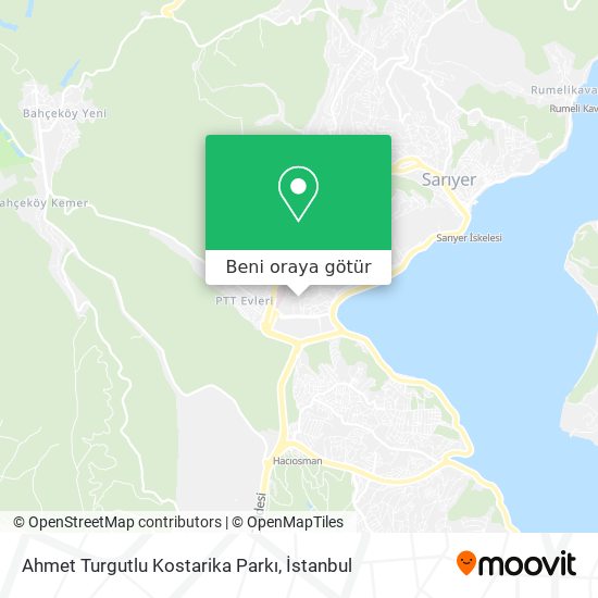 Ahmet Turgutlu Kostarika Parkı harita