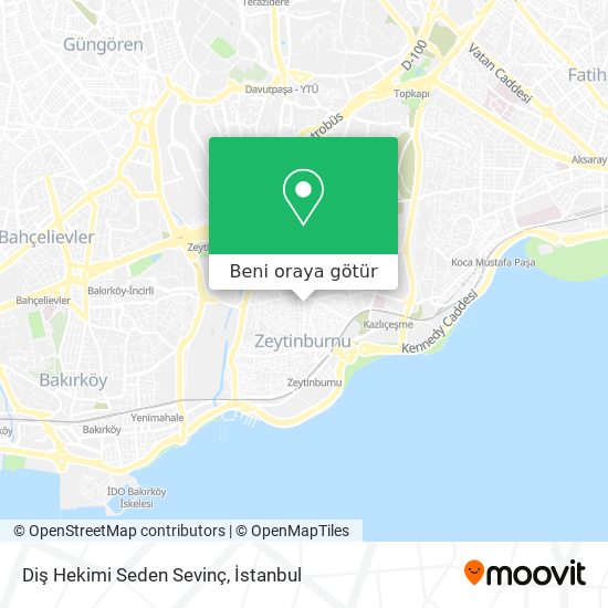 Diş Hekimi Seden Sevinç harita
