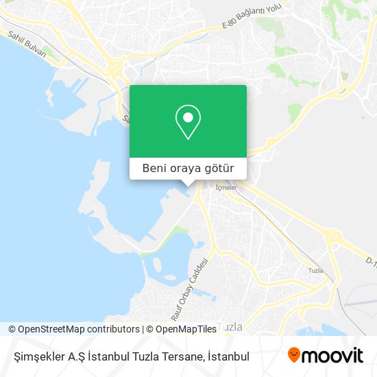 Şimşekler A.Ş İstanbul Tuzla Tersane harita