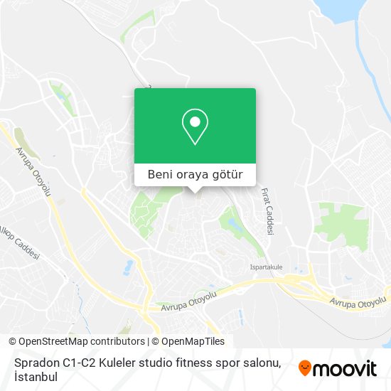 Spradon C1-C2 Kuleler studio fitness spor salonu harita