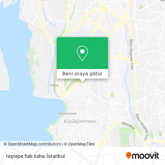 taştepe halı saha harita