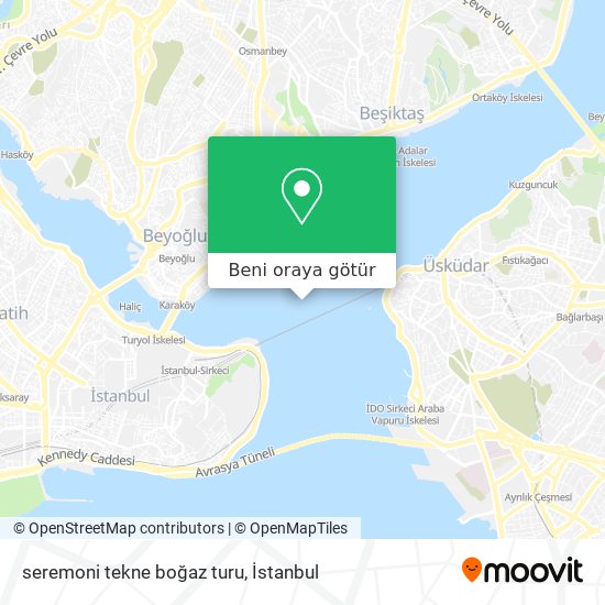 seremoni tekne boğaz turu harita