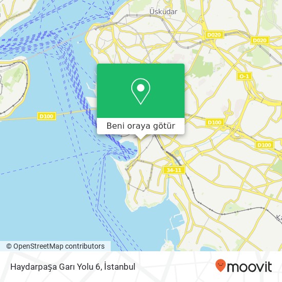 Haydarpaşa Garı Yolu 6 harita