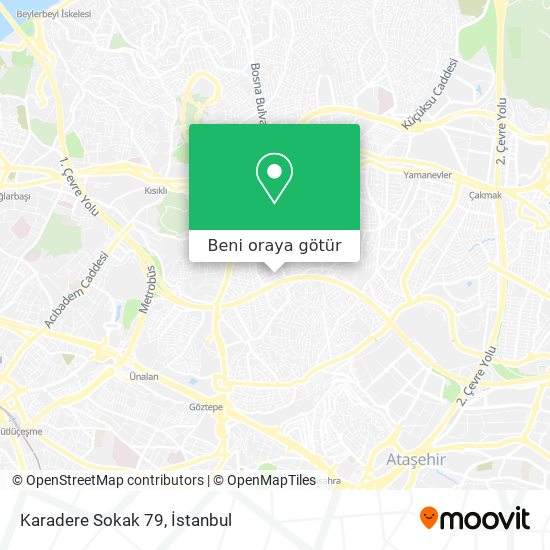 Karadere Sokak 79 harita