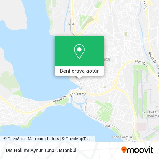 Dıs Hekımı  Aynur Tunalı harita