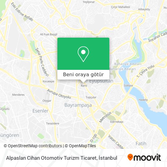 Alpaslan Cihan Otomotiv Turizm Ticaret harita