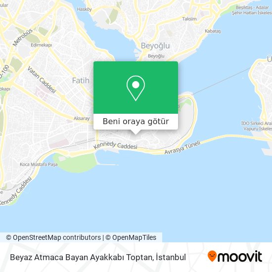 Beyaz Atmaca Bayan Ayakkabı Toptan harita