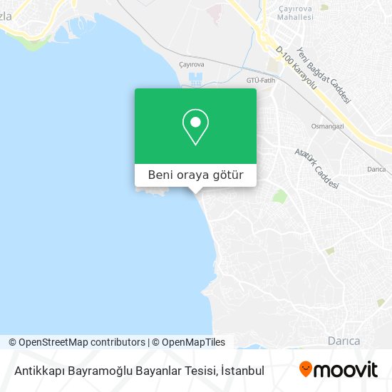 Antikkapı Bayramoğlu Bayanlar Tesisi harita