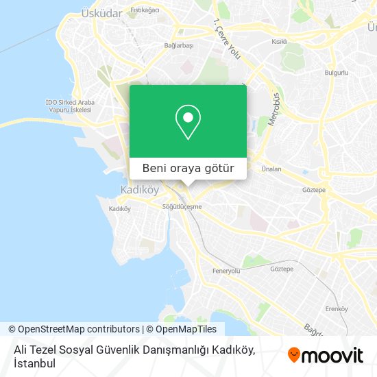Ali Tezel Sosyal Güvenlik Danışmanlığı Kadıköy harita